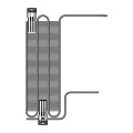 Evaporator - 2667004994 Condenser 512x1320 8mm [Electrolux Aeg]